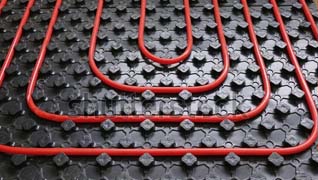 Radient floor heat tubing.