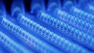 Hot water heater burner.