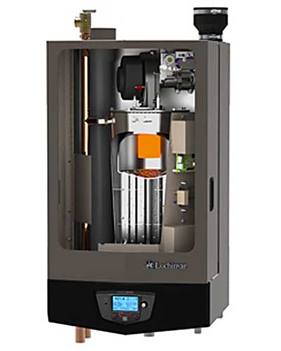 Lochinvar high-efficiency condensing Fire Tube Tank-less, on-demand Hot Water Heaters installed by Sunpower Construction Lake Tahoe